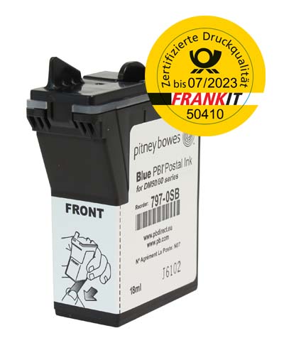 Pitney Bowes Frankierfarbe für Frankiermaschine DM50, DM55, DM60, DM65
